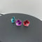 Pure Silver Enamel Flowers 4g (Pack of 3)